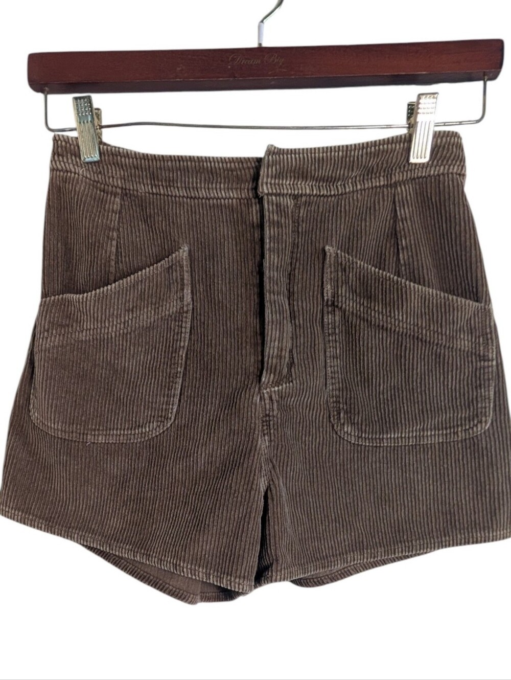 Entro Brown Corduroy Soft Cotton Shorts Size M